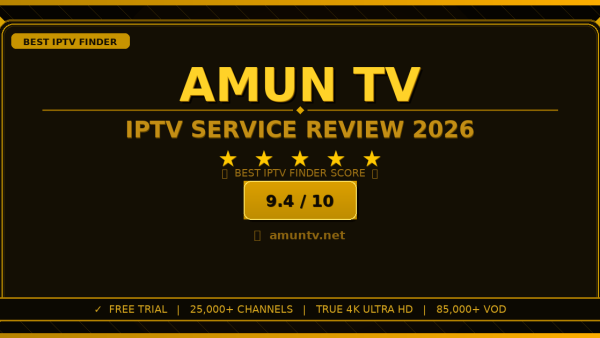 Amun TV Review 2026 — Free Trial, Pricing & Channels