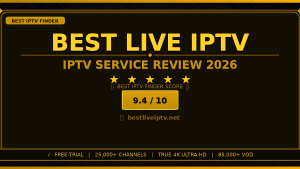 Best Live IPTV Review 2026 — Free Trial, Pricing & Channels