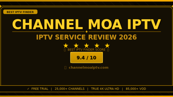 Channel Moa IPTV Review 2026 — Free Trial, Pricing & Channels