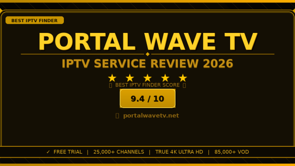 Portal Wave TV Review 2026 — Free Trial, Pricing & Channels