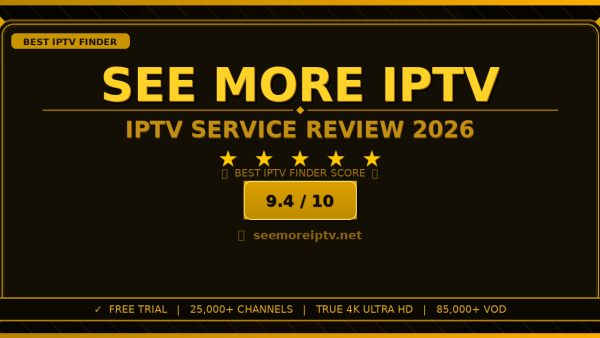 See More IPTV Review 2026 — Free Trial, Pricing & Channels