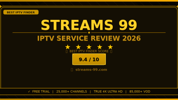 Streams 99 Review 2026 — Free Trial, Pricing & Channels