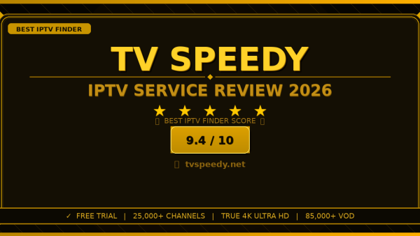 TV Speedy Review 2026 — Free Trial, Pricing & Channels