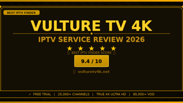 Vulture TV 4K Review 2026 — Free Trial, Pricing & Channels